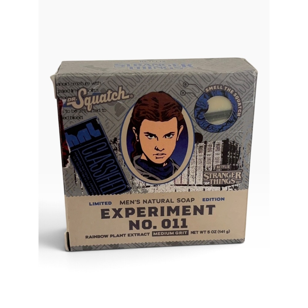 Dr. Squatch Stranger Things Experiment No. 011 Men's Natural Soap 5oz Limited Ed